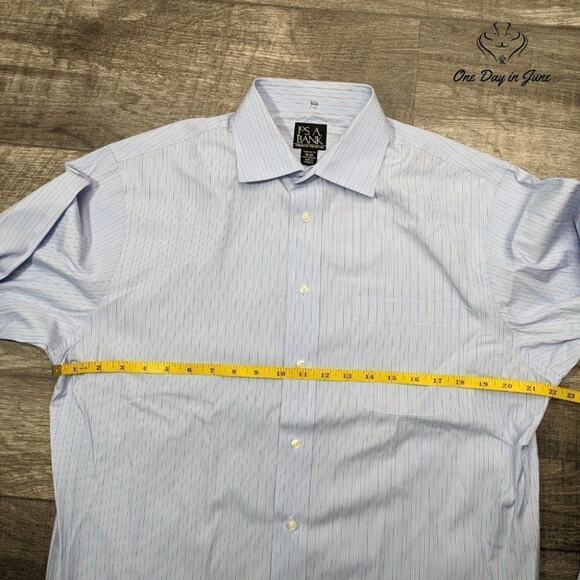 Jos. A. Bank Striped Button Down Shirt Size 16-36 - Picture 3 of 4